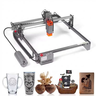 10W Laser Engraver, 15.7 In. X 15.7 In. Work Area, 10000Mm/Min Speed, Eye Protection, for Wood and Metal, 2025 Upgrade