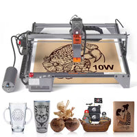 10-Watt Engraving Machine 15.7 In. X 15.7 In. Working Area 10000 Mm/Min with Eye Protection Cutter Wood Metal Acrylic