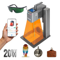 VEVOR Dual Laser Engraver 10000 Mm/S Portable 20W Blue 2W IR Laser Engraving