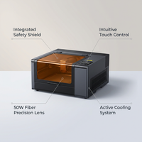 G2 MAX 50W Metal & Plastic Fiber Laser Engraver — Feature Infographic
