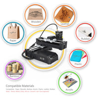 Portable Laser Engraving Machine 2W for Wood Acrylic CNC Plastic EU US RU Warehouse Shipping Light Laser Engraver
