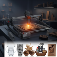 10W Laser Engraver, 15.7 In. X 15.7 In. Work Area, 10000Mm/Min Speed, Eye Protection, for Wood and Metal, 2025 Upgrade