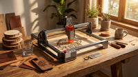 10-Watt Engraving Machine 15.7 In. X 15.7 In. Working Area 10000 Mm/Min with Eye Protection Cutter Wood Metal Acrylic — Lifestyle
